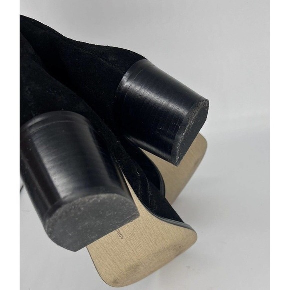 ADRIENNE VITTADINI Women’s Size 8.5 Fonzie Black Suede Ankle Boots Booties - Picture 7 of 9